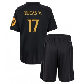 Real Madrid Lucas Vazquez #17 Rezervni Dres za Dječji 2023-24 Kratak Rukavima (+ kratke hlače)